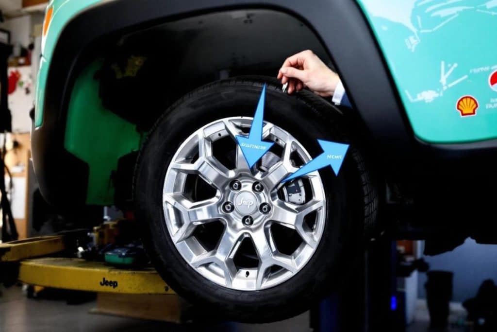 Pression pneu Jeep Renegade : Tableau de pression